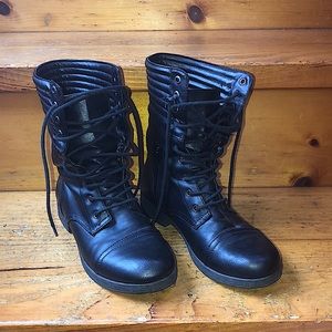 Black Combat boots